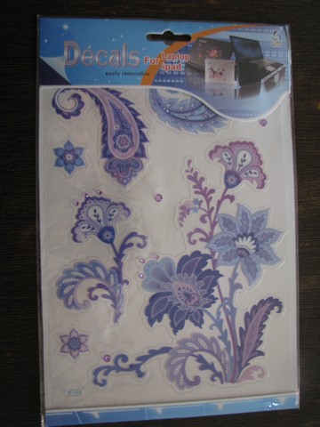 Tab n Laptop Sticker (Purple Leaves)